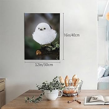 シマエナガ　アートフレーム シマエナガアートフレーム【ムラサキシキブと百人一首】 - メルカリ